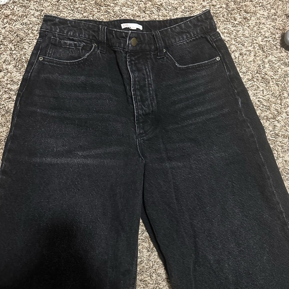 Gianni Bini Women’s Black High Waisted Wide Leg Denim Jeans size 11 32” waist - Picture 3 of 9